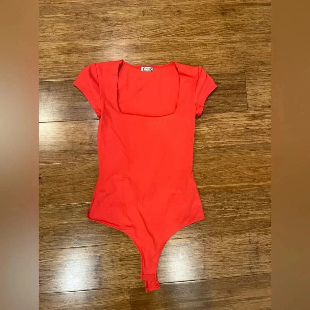 Free People | Red Bodysuit